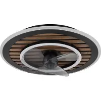 Globo Lighting Trevino, Ventilateur, Noir