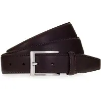 Vanzetti Ceinture brun foncé / argent