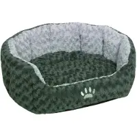 Nobby Comfort, lit ovale "SEOLI", dimensions : 45 x 40 x 19 cm, couleur : gris foncé / gris clair