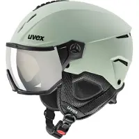 Uvex Instinct Visor, casque de ski à visière, vert clair
