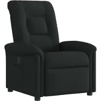 vidaXL Fauteuil relax noir tissu