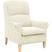 vidaXL fauteuil Crème 76 x 94 x 102 cm Velours