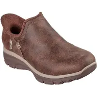 SKECHERS pour femme. 167872 Easy Going Modern Leather Sneakers brown (39), Cuir, Marron, Plat, Aucun, Casuel