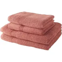 You do it Ensemble de Serviettes Terracotta 100% Coton - 4 Pièces