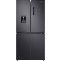 Samsung RF48A401EB4/EO, Réfrigérateur, Portes françaises, Noir, Technologie LED, Distributeur à porte, Verre trempé