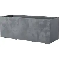 Deroma Jardinère auto-arrosante rectangulaire - Deroma Gris, 99 cm Plastique