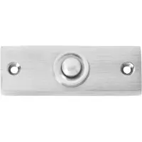 Heidemann 70402 Bouton-poussoir de sonnette simple Nickel 24 V/1A