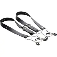 Master Series - pince téton lèvres intimes - noir