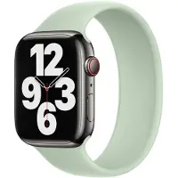 Apple Solo Strap en silicone pour l'Watch | 38/40/41/42 mm - Taille 3 - Vert minéral