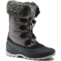 Kamik Bottes d'hiver Momentum 3 pour femmes, doublées, couleur gris, modèle de loisirs