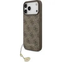 GUESS 4g Charms Collection Magsafe Iphone 17 Pro Max Phone Case Marron