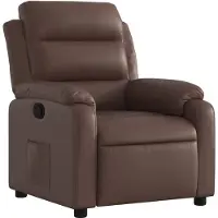 vidaXL Fauteuil relax brun similicuir