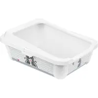 Carrefour Home Trendy Cat Litter Box Open + Rim Cats In Love