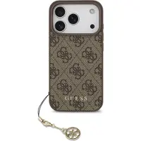 GUESS 4g Charms Collection Magsafe Iphone 17 Pro Phone Case Marron