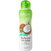 Tropiclean Shampooing à l'avoine et à l'arbre à thé pour le toilettage des chiens et des chats, 335 ml,
