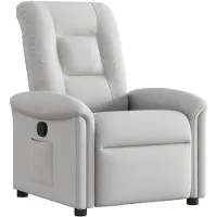 vidaXL Fauteuil relax gris nuageux Tissu