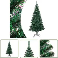 The Living Store Arbre de Noël artificiel dentelles irisées vert 120 cm PVC