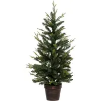 FÉÉRIC LIGHTS AND CHRISTMAS Sapin de Noël artificiel en pot, 100 cm