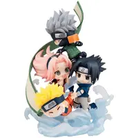 Megahouse Naruto Shippuden Figunity Mini Gather Here Team 7 With Gift 13 Cm Figure Multicolore