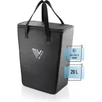 MIVELO Cool bag bicycle - insert pour sacoches porte-bagages - sac à provisions pliable - accessoires pique-nique - sac de transport (20litres)