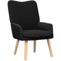 vidaXL fauteuil Noir 63 x 67 x 94 cm Tissu Sherpa