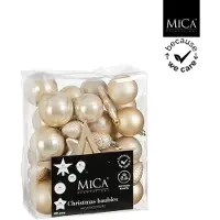Koopman International Boule Incassable Crème 40 pièces - D6Cm (40x)