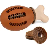 Petsafe Jouet Mâcher Avec Anneau De Friandise Poulet - Caoutchouc Sans Bpa - Parfum Poulet - Puzzle Interactif Pour Animaux De Compagnie Contre L Ennui Ou L Anxiété - Pour Petits Et Chiens Moyens