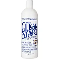 Chris Christensen Clean Start Shampooing clarifiant pour chien Formule pro-vitamine qui ne dpouille pas le pelage ! limine l'accumulation de