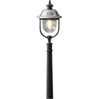 Konstsmide Lampe de terrasse Parma 125cm en acier inoxydable avec du noir