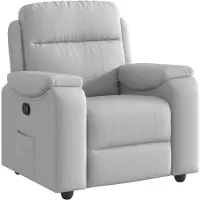 vidaXL Fauteuil relax gris nuageux Tissu