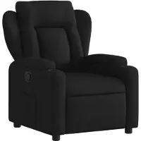 vidaXL Fauteuil relax Tissu noir