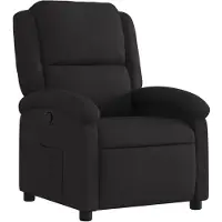 vidaXL Fauteuil relax, tissu noir