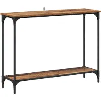 vidaXL Table console Bois ancien 101 x 30.5 x 75 cm Bois d'ingénierie