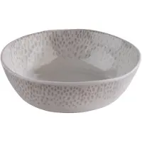 Aps Schale "FOOTMARK", Saladier + bol, Blanc, Gris
