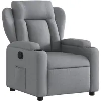 vidaXL Fauteuil relax gris clair Tissu