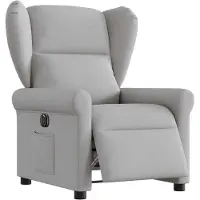 vidaXL Fauteuil relax électrique gris nuageux Tissu