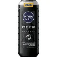 Nivea Shampooing revitalisant pour cheveux et cuir chevelu gras Hommes ( Deep Shampoo) Contenu : 500 ml