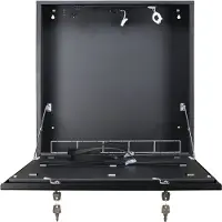 Pulsar AWO530WS - Grand boîtier métallique pour enregistreur à verrouillage, montage mural, blanc, serrure, autoprotection