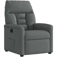 vidaXL Fauteuil relax gris foncé Tissu