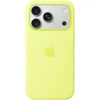 Apple Coque en silicone avec MagSafe iPhone 17 Pro - Neon Yellow