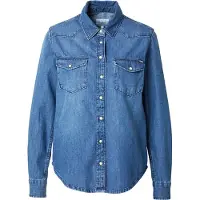 Pepe Jeans Regular Long Sleeve Shirt Bleu M Femme