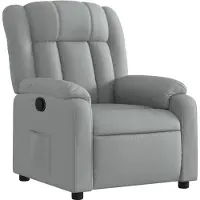 vidaXL Fauteuil relax gris clair Tissu