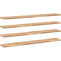 vidaXL Étagères flottantes 4 pcs 120x20x2 cm acacia massif à l'huile