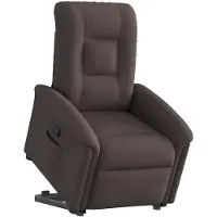vidaXL Fauteuil relax avec releveur Tissu marron foncé