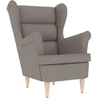 vidaXL Fauteuil taupe 74x84x100 cm tissu