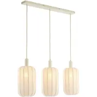 Light & Living Lampe suspendue de table de salle à manger 3L Tufia Crème pour lin