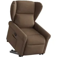 vidaXL Fauteuil relax avec releveur Marron Tissu