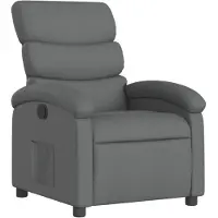 vidaXL Fauteuil relax, tissu, gris foncé