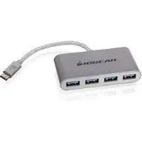 Iogear HUB-C - Concentrateur (hub) - 4 x SuperSpeed USB 3.0 - de bureau