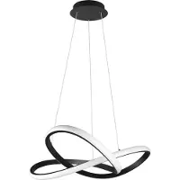 RL Suspension LED COURSE noir et blanc 27 W, blanc neutre, 3150 lm, métal, dimensions : 150 x 60 x 60 cm, IP20,